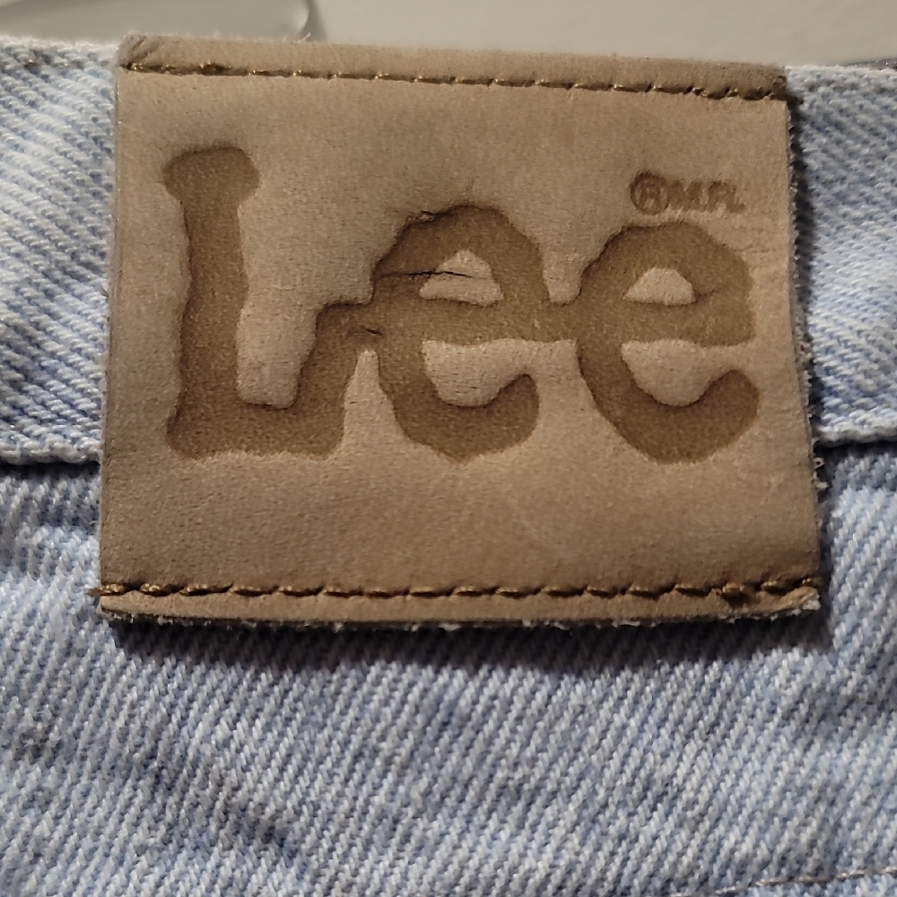 Lee 18Med Light Blue Summer High-rise Vintage Staple 90's Modern Mom Jean Shorts - Picture 9 of 14